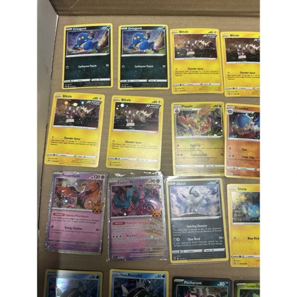 25 pokemon cards with SWIRLS 🌀 All cosmos holos Nm-dmg promos‎